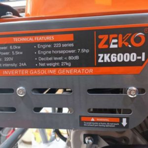 موتور برق بنزینی اینورتری 5.5 کیلووات زیکو مدل ZK6000-I | رومکس دیزل