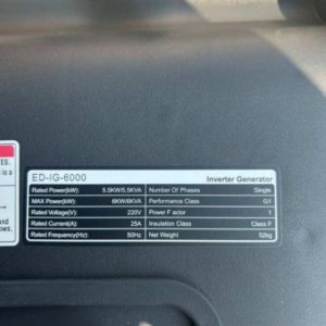 موتور برق 6 کیلووات بنزینی سوپر سایلنت ادون مدل ED-IG-6000 | رومکس دیزل