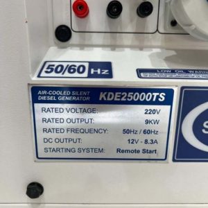 موتور برق 9 کیلووات دیزلی سایلنت ایزی پاور مدل KDE25000TS | رومکس دیزل