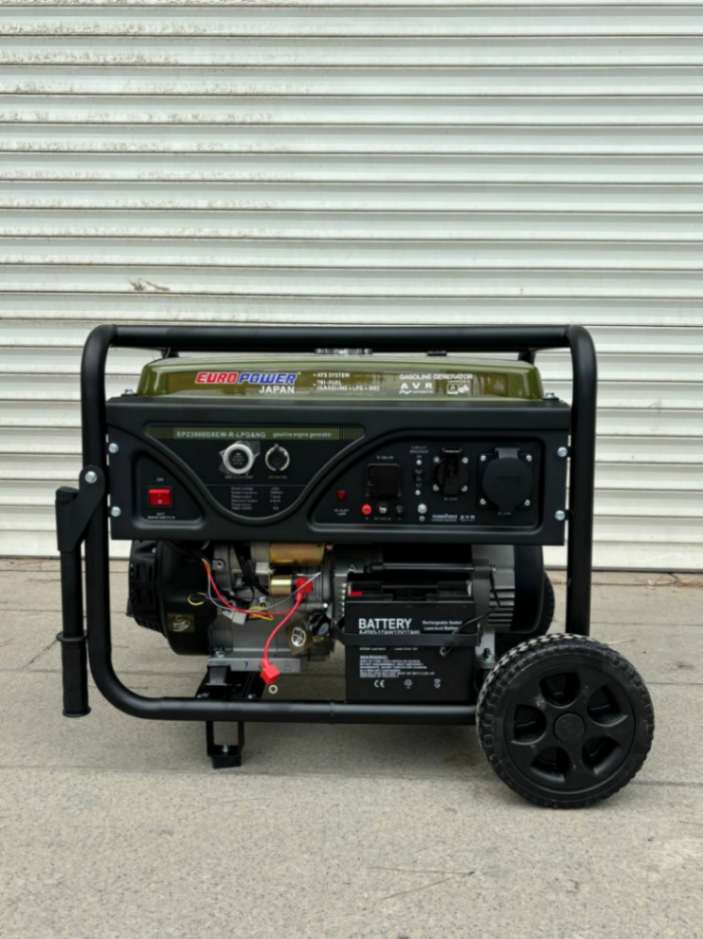 موتور برق 8 کیلووات سه گانه یورو پاور مدل 23900DXEW-R-LPG&NG