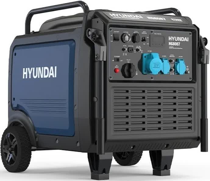 موتور برق 8.7 کیلووات بنزینی تک فاز هیوندای مدل HG8087-PG
