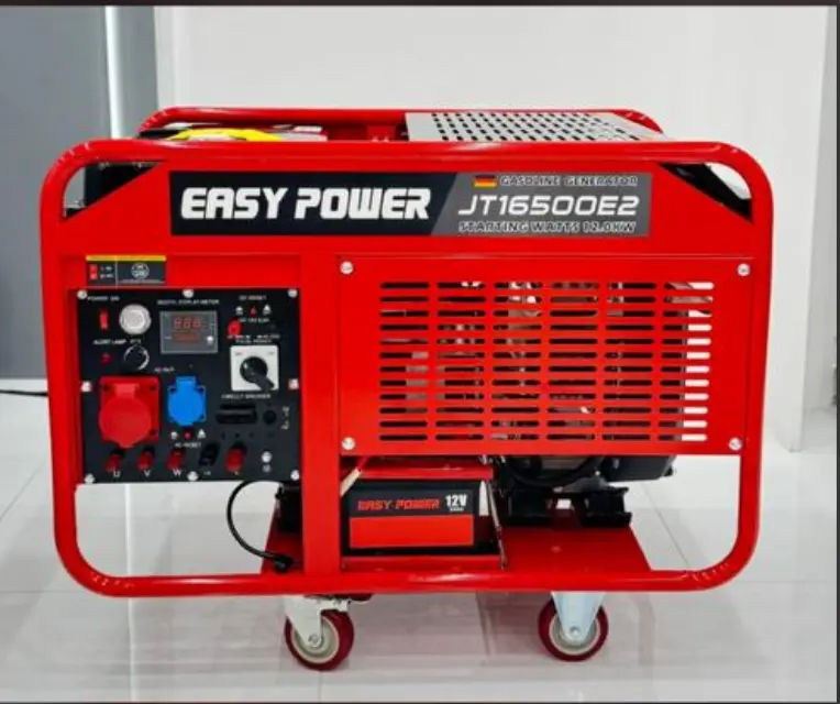 موتور برق 12 کیلووات بنزینی دو سیلندر سه فاز تک فاز  ایزی پاور مدل JT16500E2