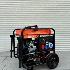 موتور برق 18 کاوا سه فاز تک فاز دو سیلندر بنزینی زیکو مدل ZK19900DXEW-E-R | فروشگاه ابزار آلات رومکس دیزل