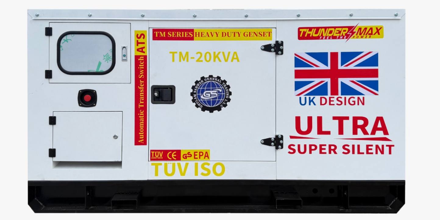 موتور برق 20 کاوا دیزلی سوپر سایلنت سه فاز تاندر مکس مدل TM-20KVA
