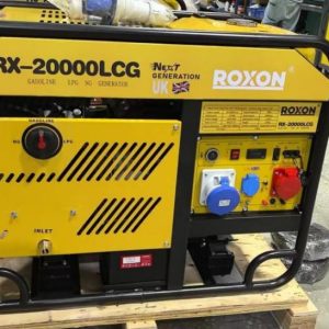 موتور برق 15 کیلووات دو سیلندر سه گانه سه فاز تک فاز استارتی راکسون مدل RX-20000LCG | فروشگاه موتور برق رومکس دیزل