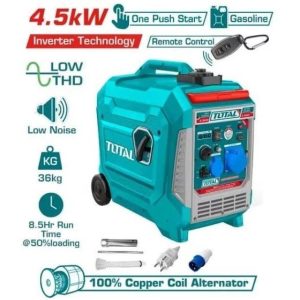 موتور برق ۴.۵ کیلووات بنزینی سایلنت توتال مدل TP550006EP | فروشگاه تخصصی موتور برق رومکس دیزل