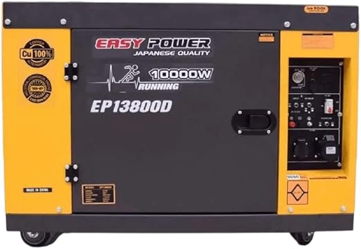 موتور برق دیزلی 10 کیلووات سه فاز تک فاز ایزی پاور مدل EP13800D